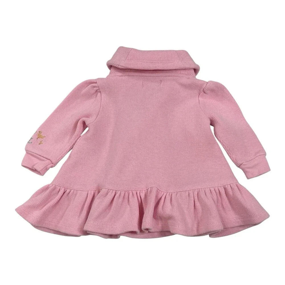 Ralph Lauren Pink Baby Girl Sweater With  Embroidered Detail Size 3-6 Months